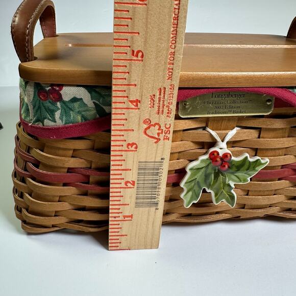 Longaberger Christmas Collection 2002 Edition Traditions Basket Combo VTG - Picture 10 of 13